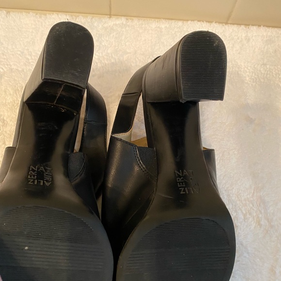 Naturalizer black peep toe Sling-back pump 7.5 - Picture 3 of 5